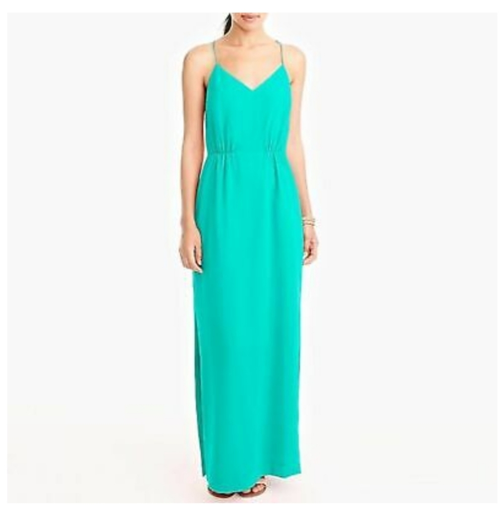 🍋 3 for $15!  Jcrew Chiffon Maxi Dress w/ slit